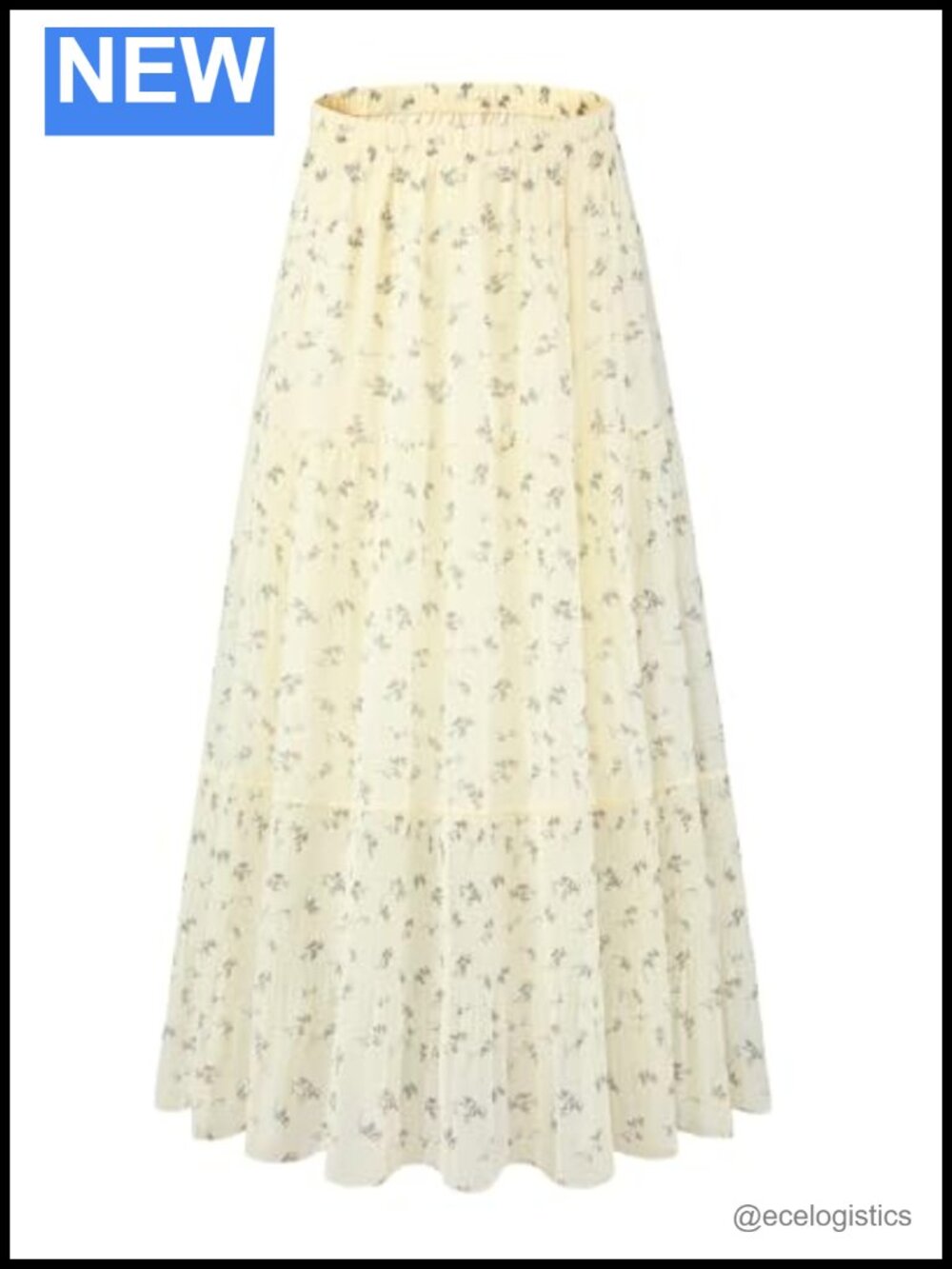Chiffon Pleated A-Line Maxi Skirt, High Waist, Flowy, Bohemian